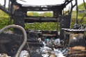 Wohnmobil ausgebrannt Koeln Porz Linder Mauspfad P057